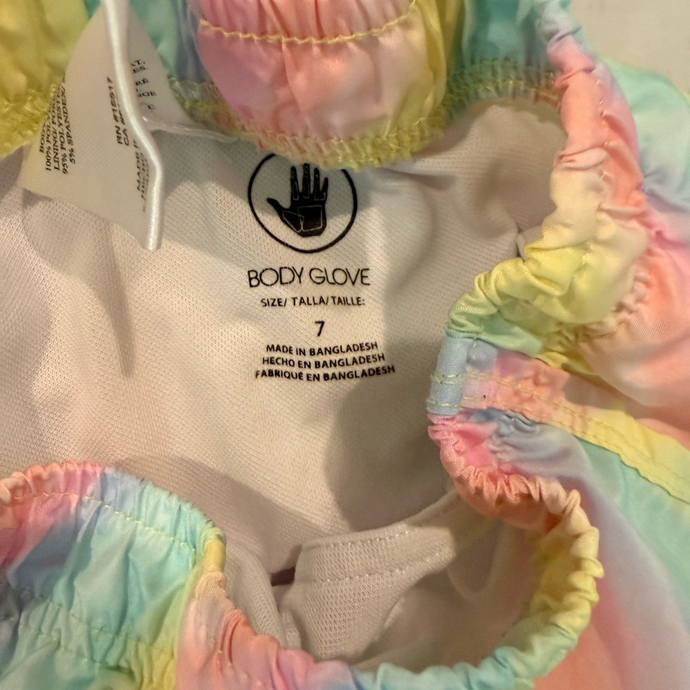 Body glove girls size 7 pastel athletic shorts - Picture 3 of 3
